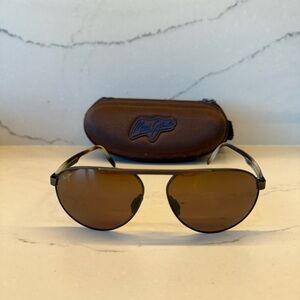 MAUI JIM SWINGING BRIDGES MJ 787-01C CHOCOLATE W/ BRONZE POLARIZED SUNGLASSES